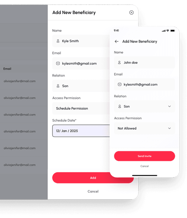 Invite Loved Ones & Share Access